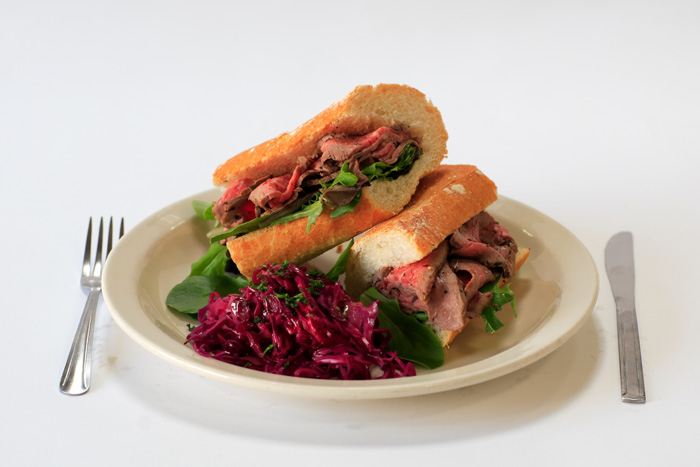 Pepper Tri-Tip of Beef Sandwich